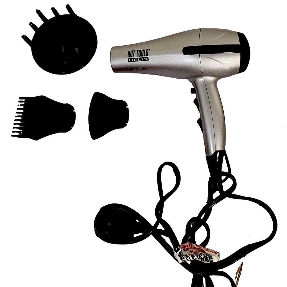 Hot Tools Helix Hairdryer Tourmaline Salon Dryer Ionic Lightweight No Box Clean